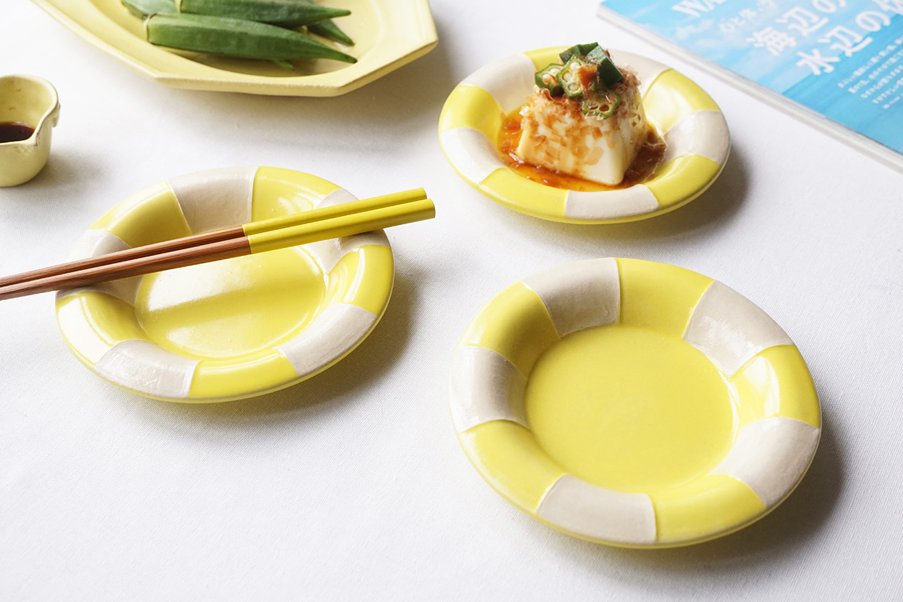 浮き輪小皿 しましま
