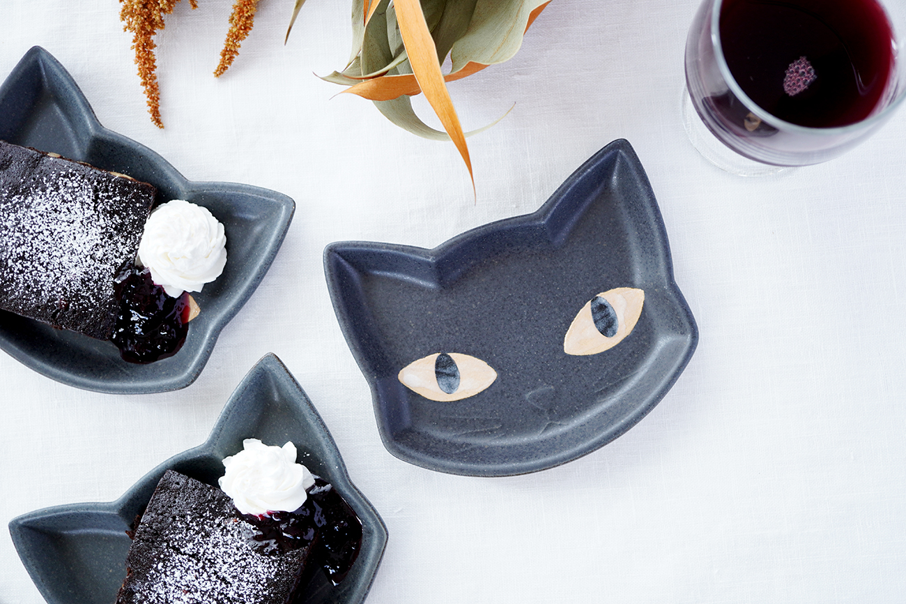 黒猫小皿