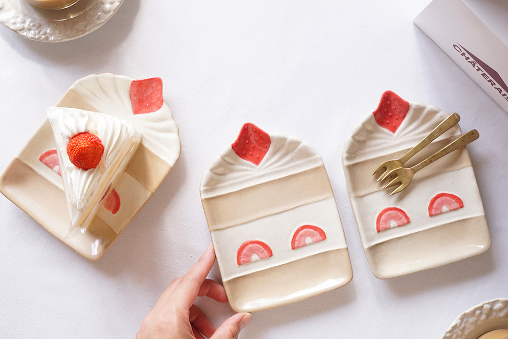 苺ショートケーキのお皿